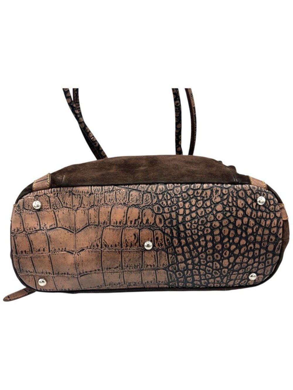 Gun Tote’n Mamas Adjustable Concealed Carry Brown Leather Suede Purse - Picture 14 of 16